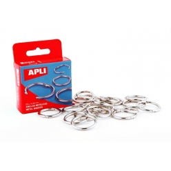 anneau en metal ouvrable o 32 mm 20 pieces argent