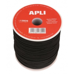 bobine fil elastique o 2 mm noir 100 m