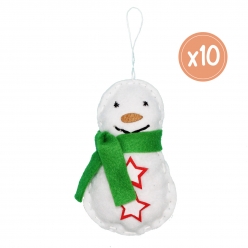 kit bounty le bonhomme de neige lot de 10