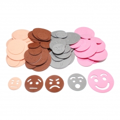 sticker en mousse visages expressifs 60 pieces