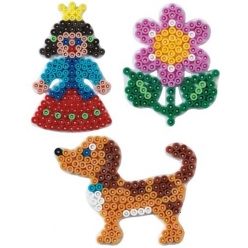 plaques chien fleur princesse pour perles standard o5 mm