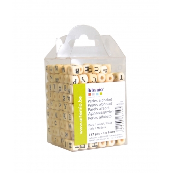 perle bois alphabet 8mm 312 pieces