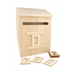boite aux lettres en bois chiffres