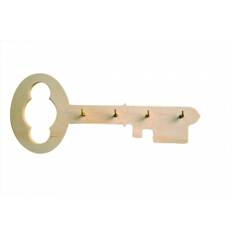 support porte cles en bois