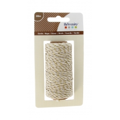 corde avec fil dore 15mm x 30m