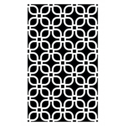 pochoir 10x15 cm geometrique fleurs