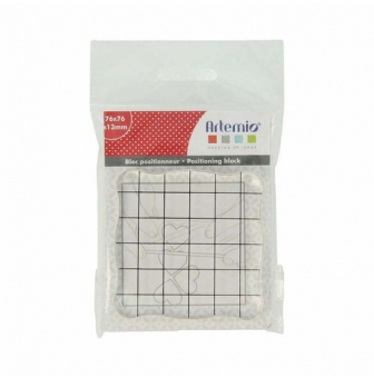 blocs positionneur gradue tampon transparent 76x76cm