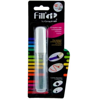 fill it blister 1 marqueur vide 10mm 1 pointe gratuite