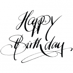 tampon en bois happy birthday 6x8cm
