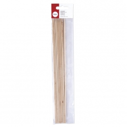 baguettes en bois o 3 mmx30 cm 10 pieces