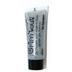 maquillage pour enfant gel paillete argente 25 ml