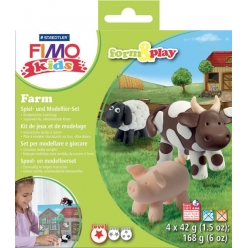 kit pate fimo kids la ferme 803401 ly