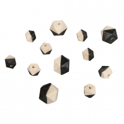 perles en bois diamant o2 cm et o15 cm