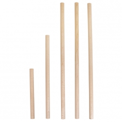 set de baguettes rondes de hetre15mmo