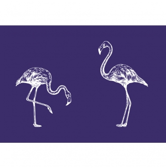pochoir my style 2 flamingos a5