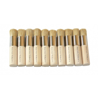 brosses pochoir n8 18 mm lot de 10 pieces