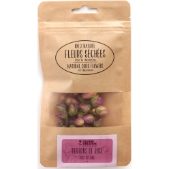 fleurs sechees boutons de rose  deco bougie savon