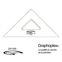 equerre 45 3 bords anti taches 13 cm