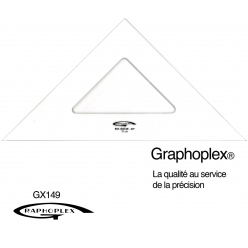 equerre 45 3 bords droits 37 cm