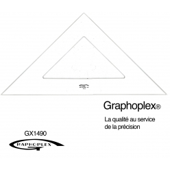 equerre 45 3 bords antitaches 50 cm