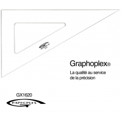 equerre 60 3 bords anti taches 32 cm