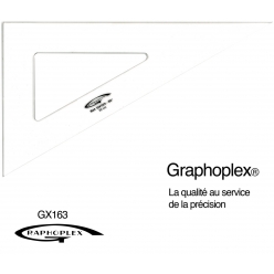 equerre 60 3 bords droits 32 cm