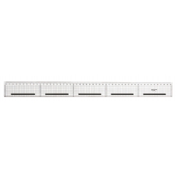 regle de coupe bord acier anti glisse quadrillee 50cm