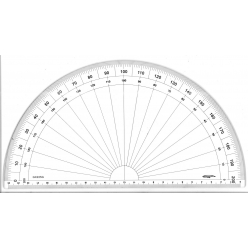 rapporteur 12 cercle grades o 25 cm