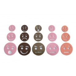 forme en mousse adhesive visage 60 pieces