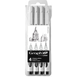 graph it pochette de 4 fine liners noir 003 01 03 05