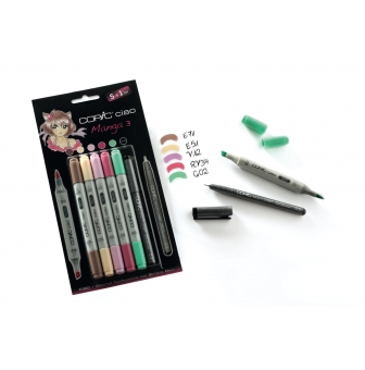 set 51 copic ciao manga 3 avec multiliner