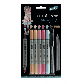 set 51 copic ciao manga 6 avec multiliner