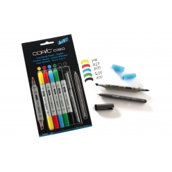 set copic ciao 51 5 couleurs vives 1 multiliner