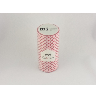 mt casa pois 10 cm x 10 m dot red