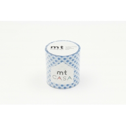 mt casa pois 50 mm x 10 metres bleu dot blue