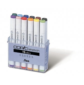 set copic sketch 12 couleurs