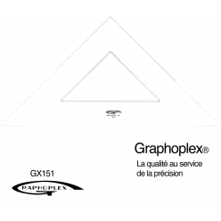 equerre 45 3 bords droits 50 cm
