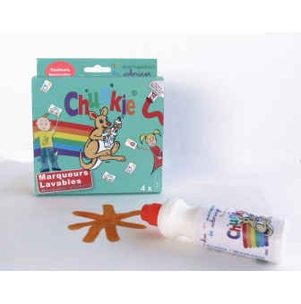 chunkie boite de 4 marqueurs couleurs tropicales