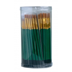 pot 144 pinceaux synthetiques tailles assorties