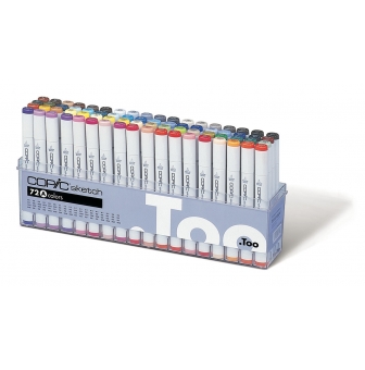 set copic sketch a 72 couleurs