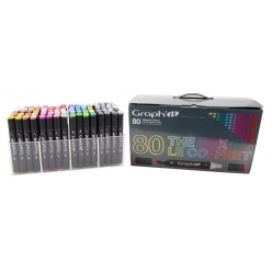 coffret de 80 graph it marqueurs a base d alcool