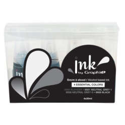 ink by graph it 4 recharges d encre essential colours