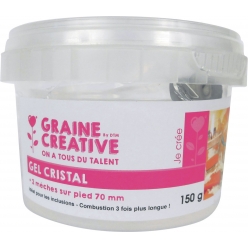 gel a bougie incolore 150g 2 meches