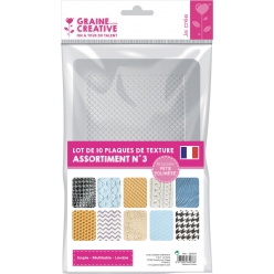 plaques de texture 3 10 pieces