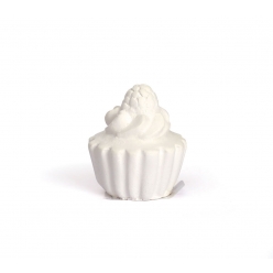 objet en platre gourmandise cupcake framboise