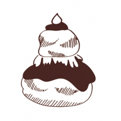 tampon en bois religieuse chocolat