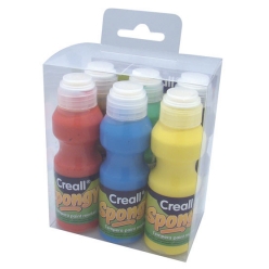 peinture a l eponge pour enfant 6 flacons mousse