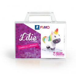 kit ma premiere figurine lilie la licorne fimo soft