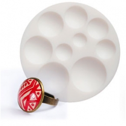 moule en silicone mini cabochon rond
