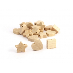 perle en bois assorties 40 pieces